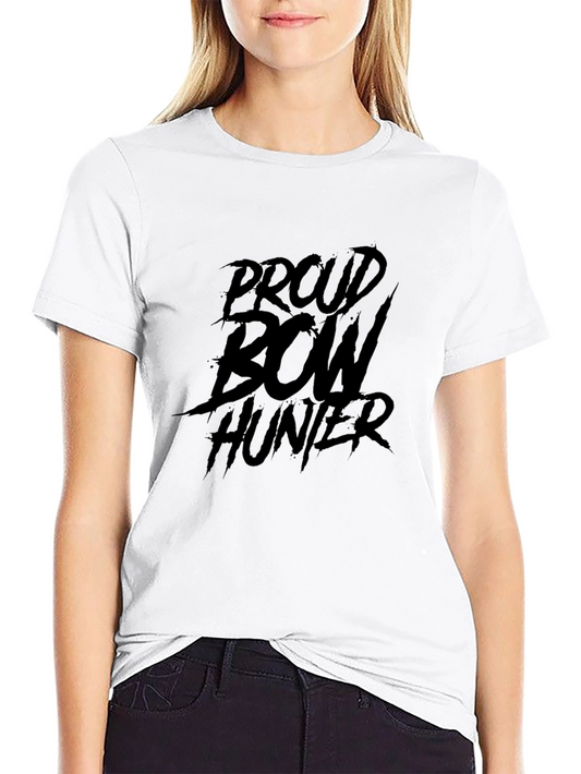 Proud Bow Hunter Black Graphic T-Shirt