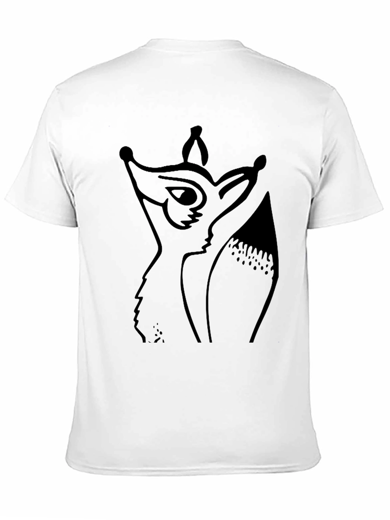 Fox Graphic Tee - Black Cotton Casual Top