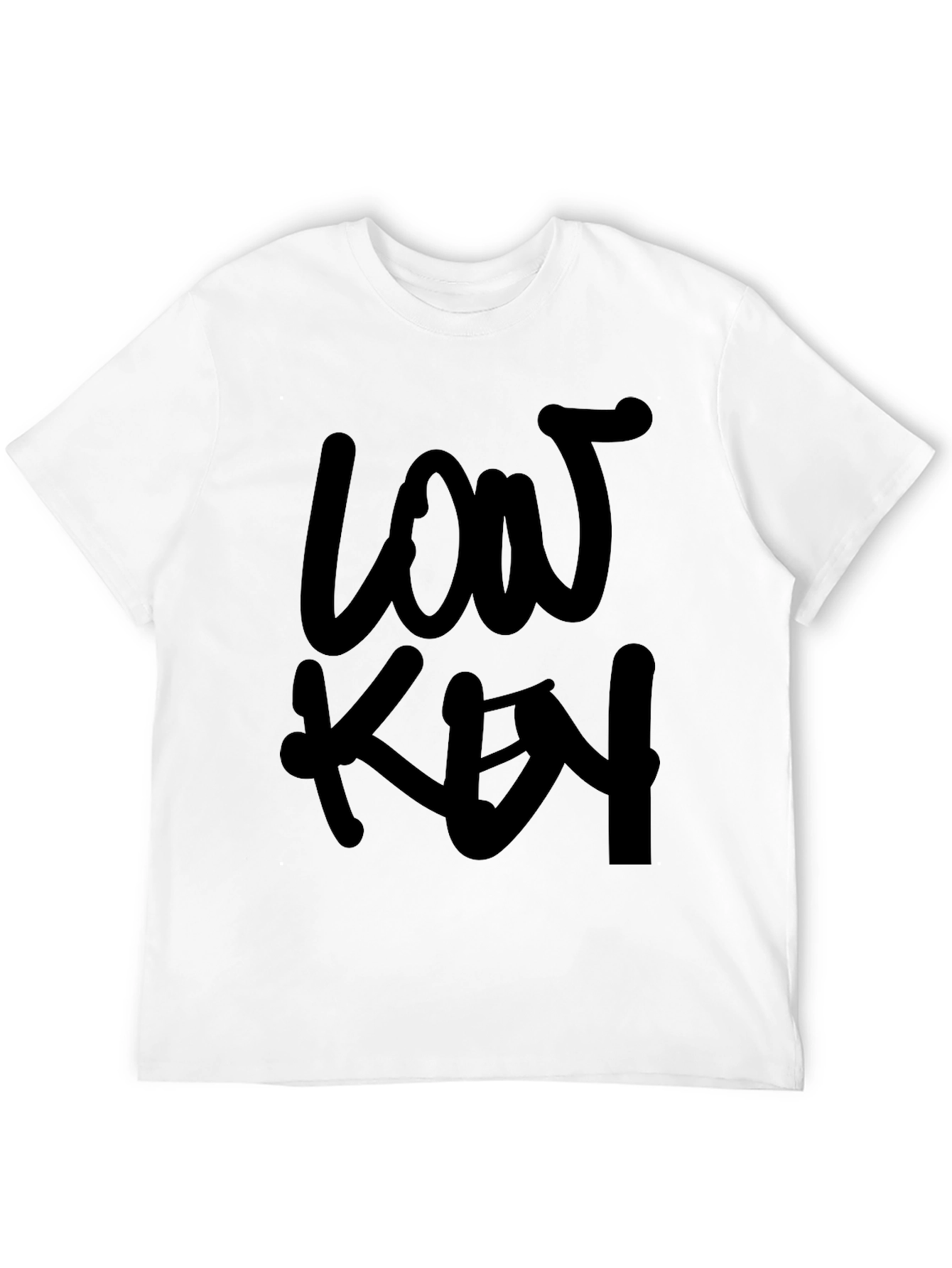 Low Key Black Graphic Tee