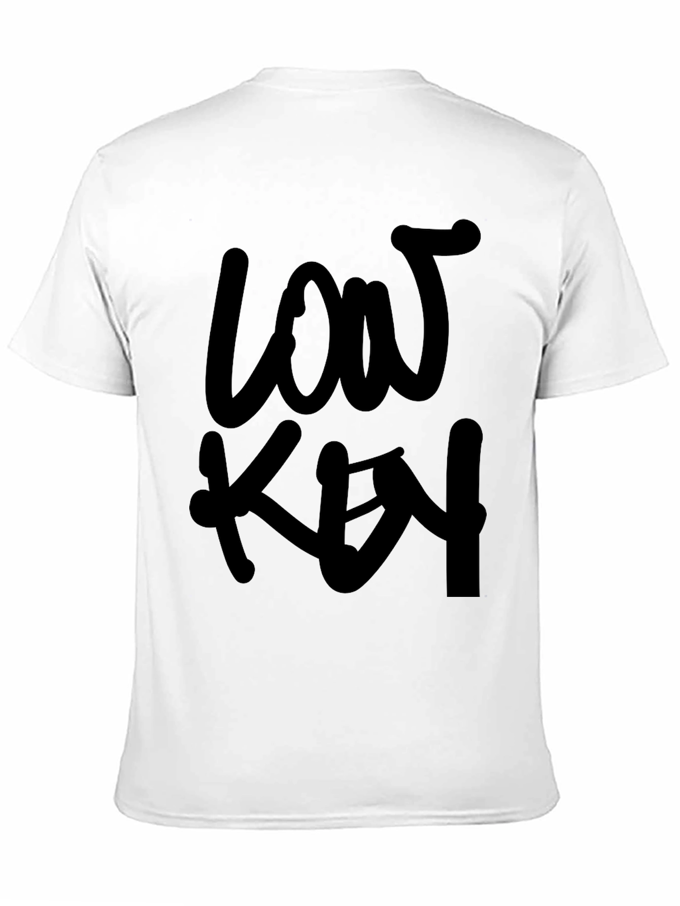Low Key Black Graphic Tee