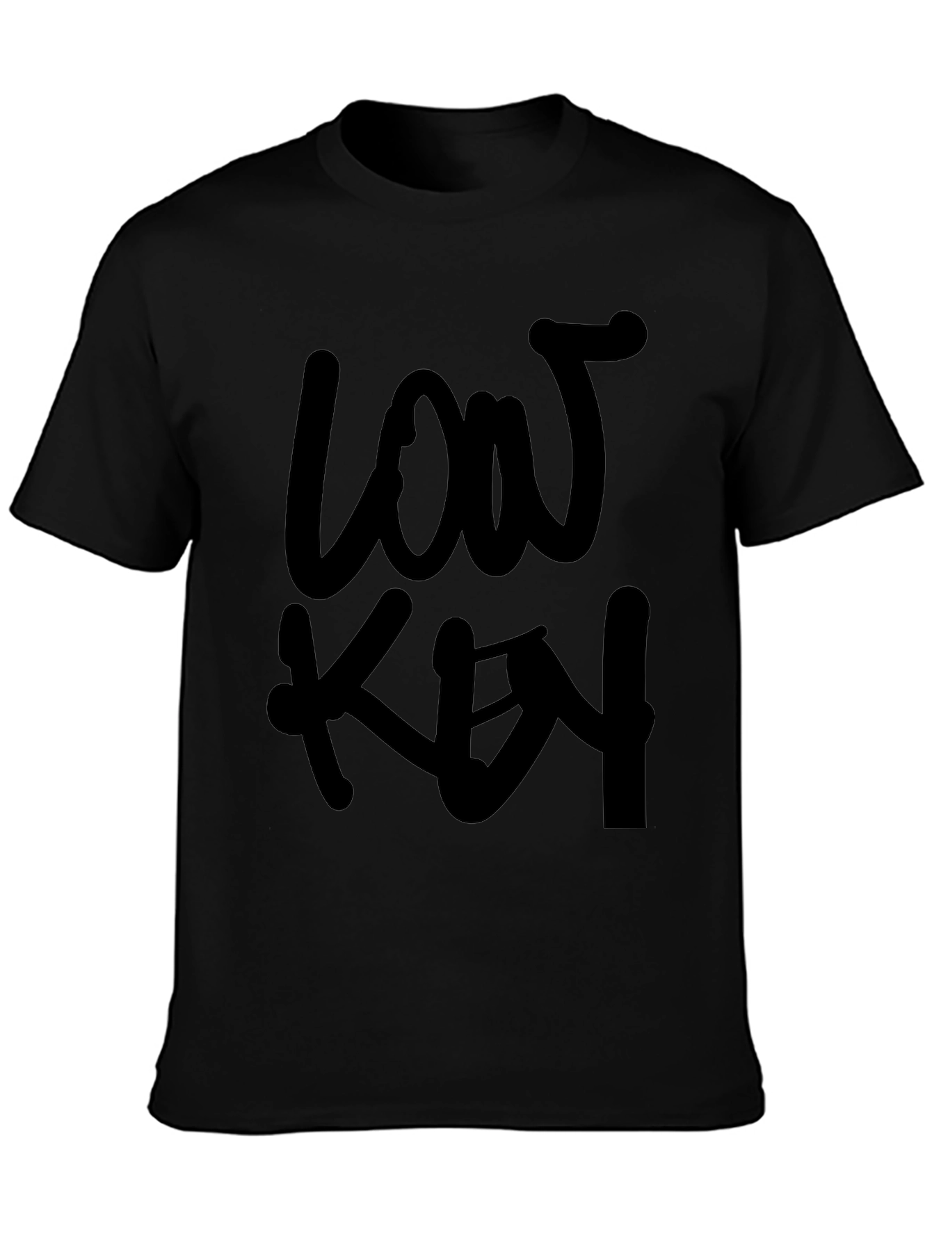 Low Key Black Graphic Tee