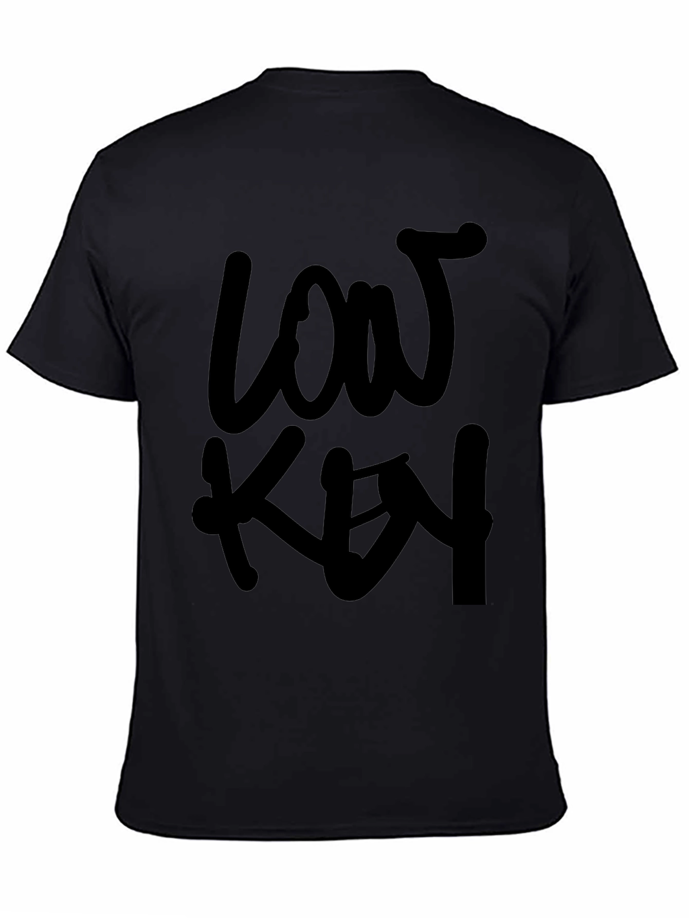 Low Key Black Graphic Tee