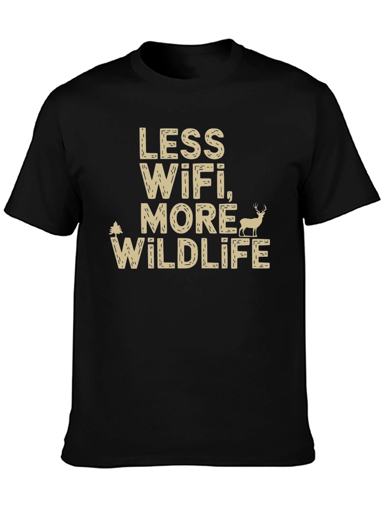 Less WiFi More Wildlife Graphic Tee