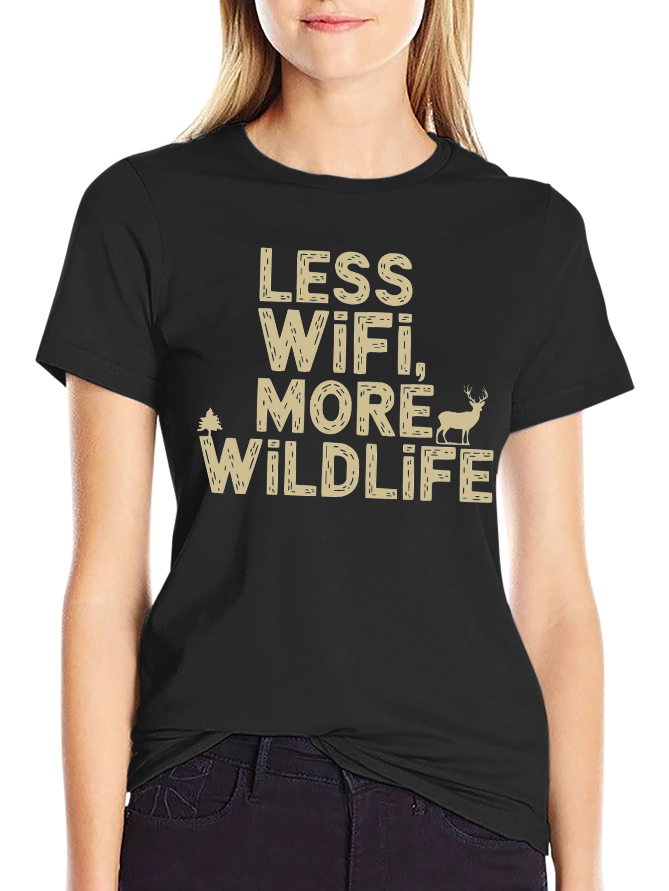 Less WiFi More Wildlife Graphic Tee