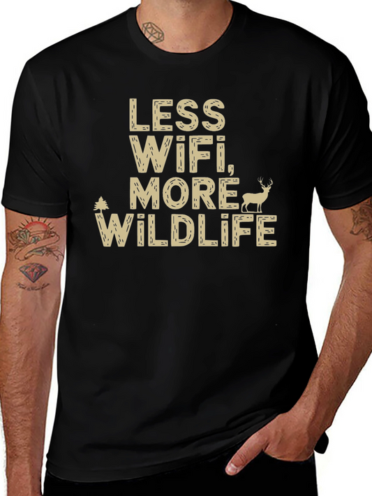 Less WiFi More Wildlife Graphic Tee