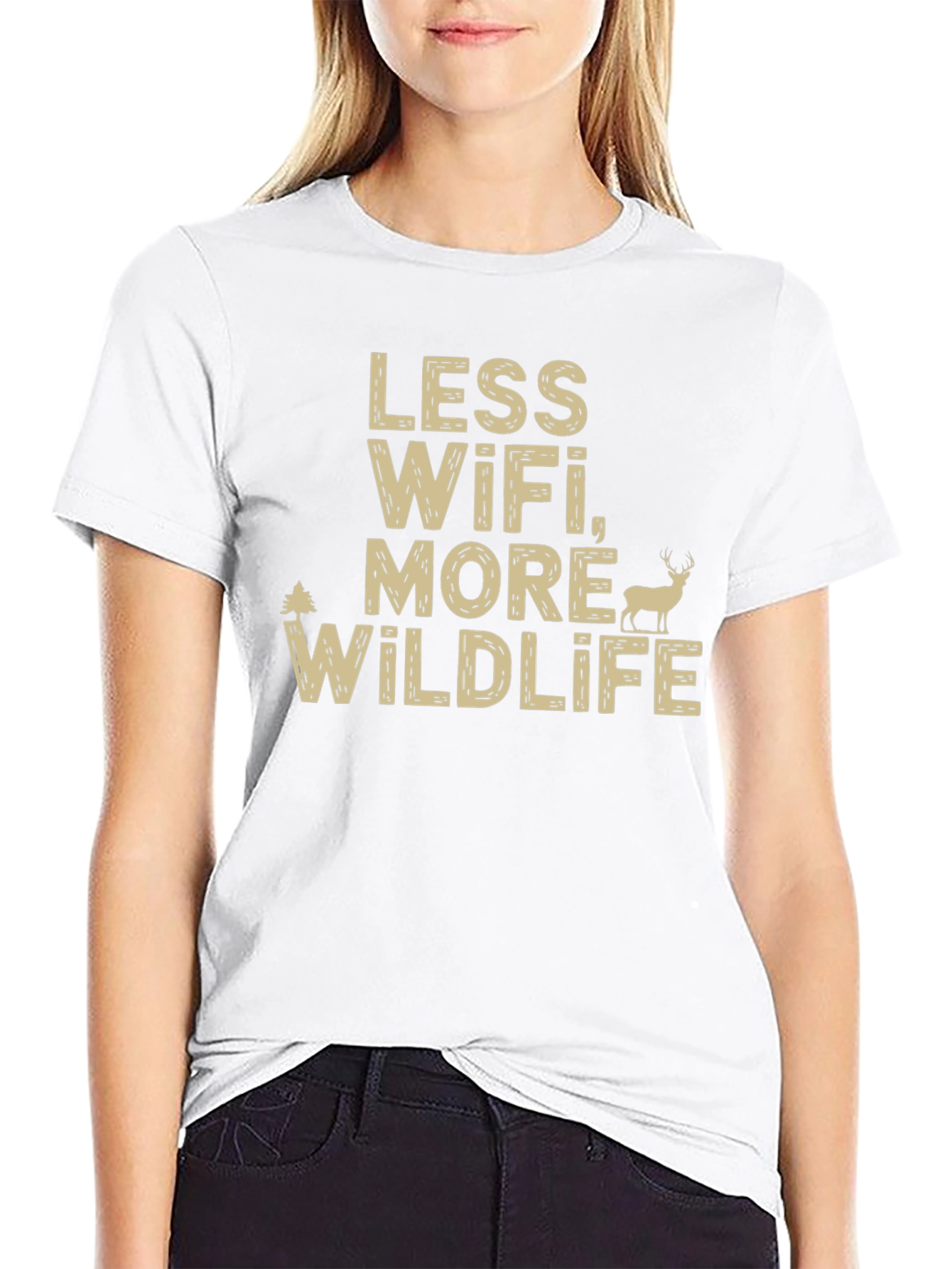 Less WiFi More Wildlife Graphic Tee