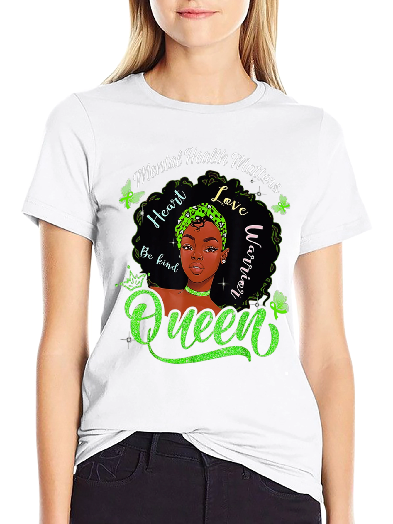 Mental Health Matters Queen Graphic T-Shirt