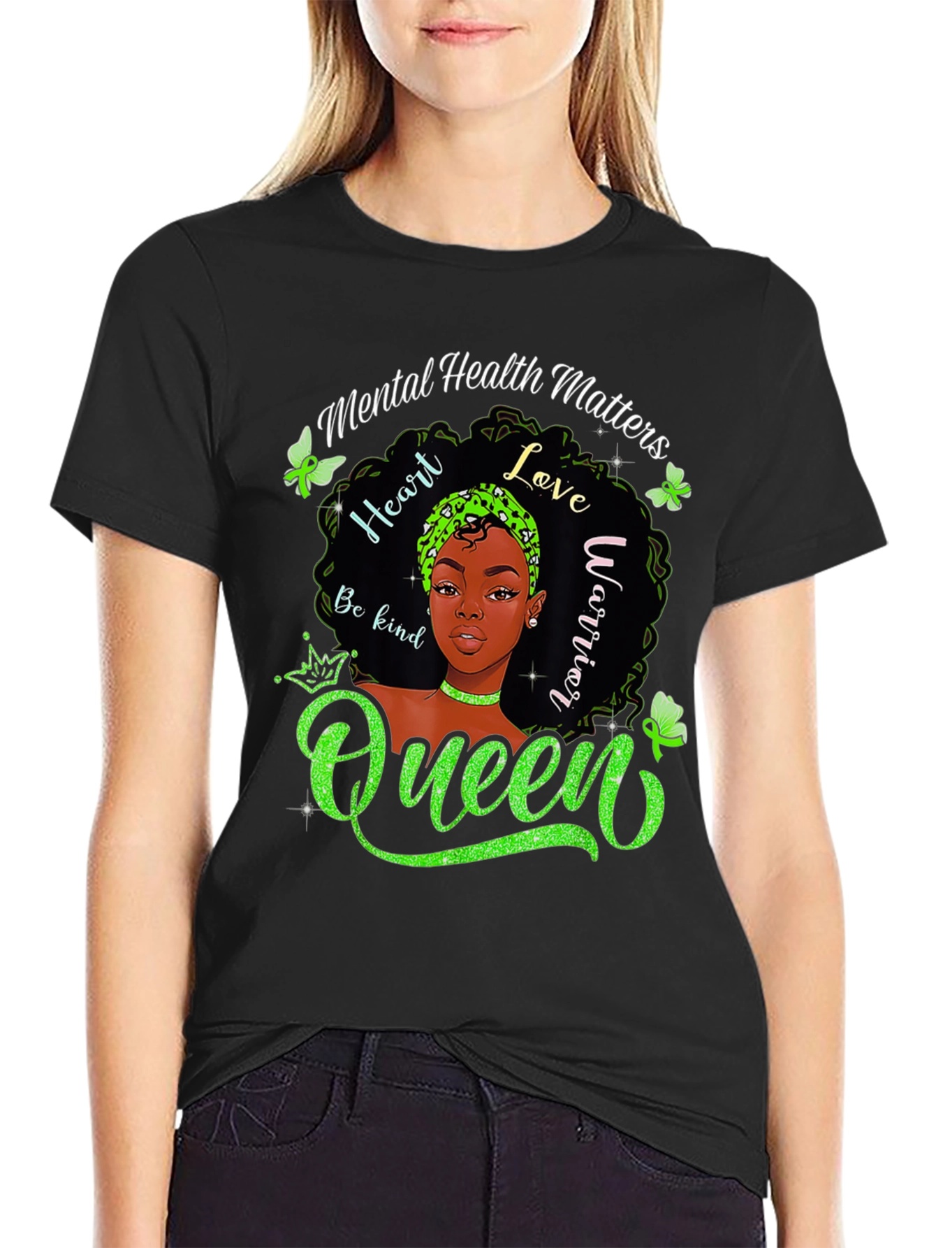 Mental Health Matters Queen Graphic T-Shirt