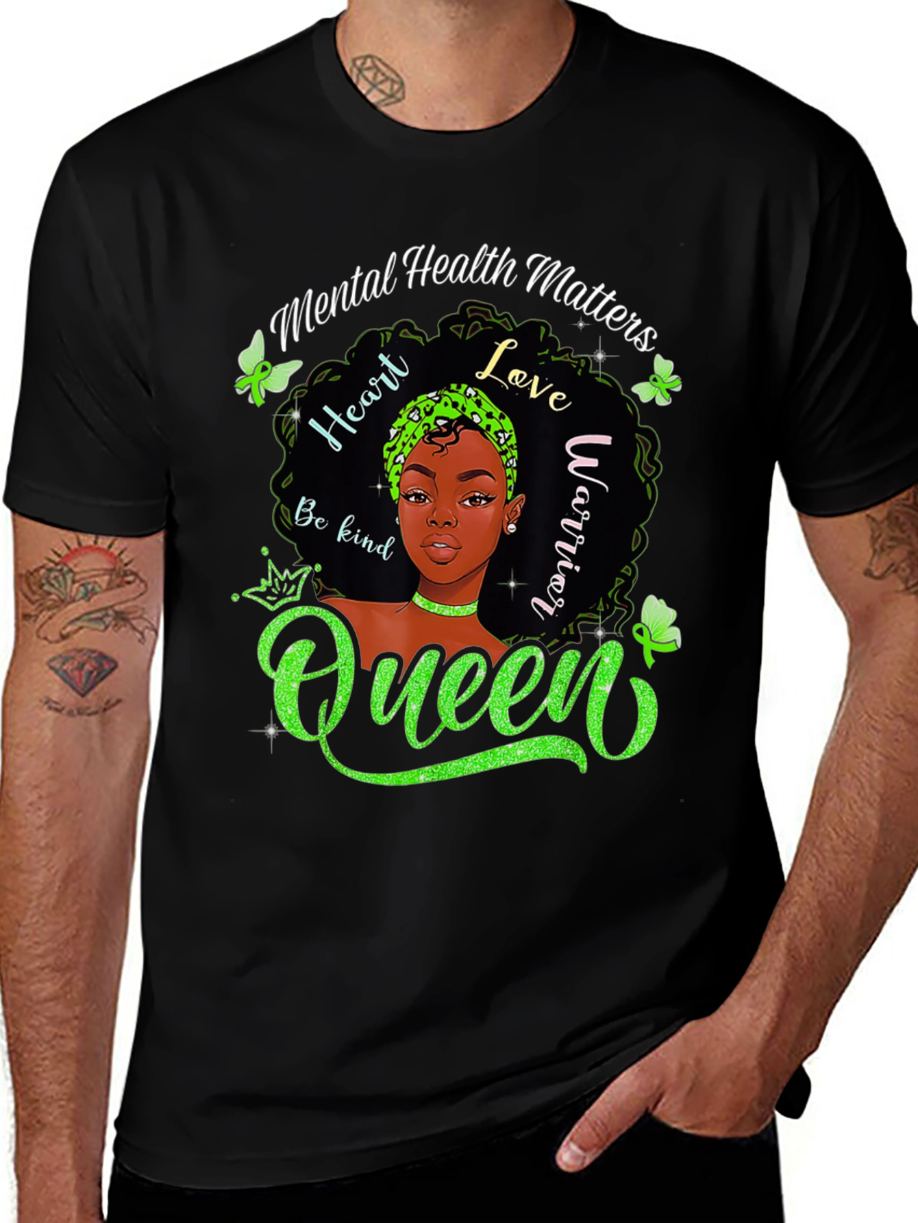 Mental Health Matters Queen Graphic T-Shirt
