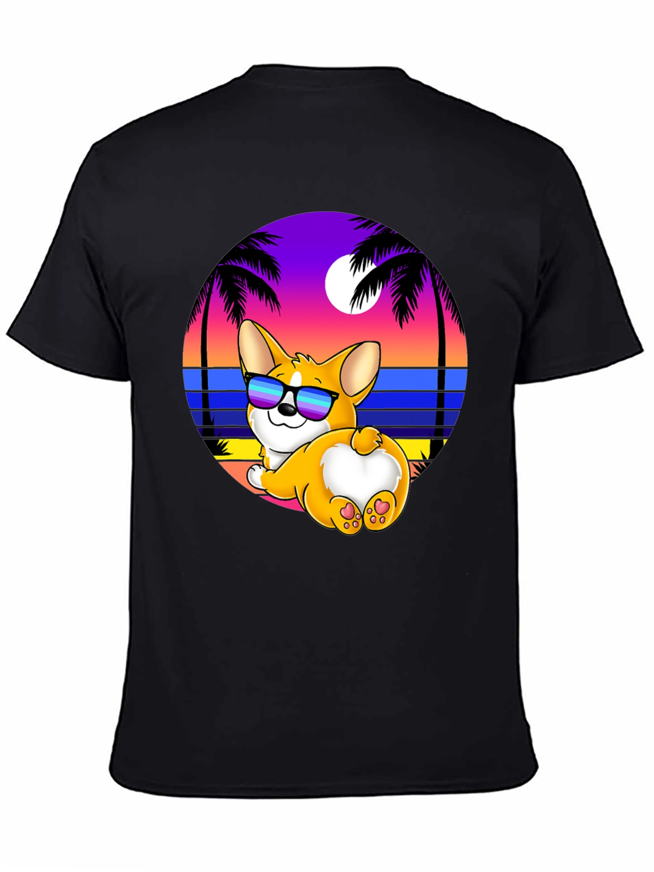 Corgi Beach T-Shirt