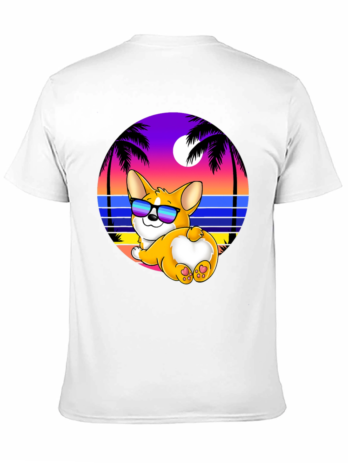 Corgi Beach T-Shirt