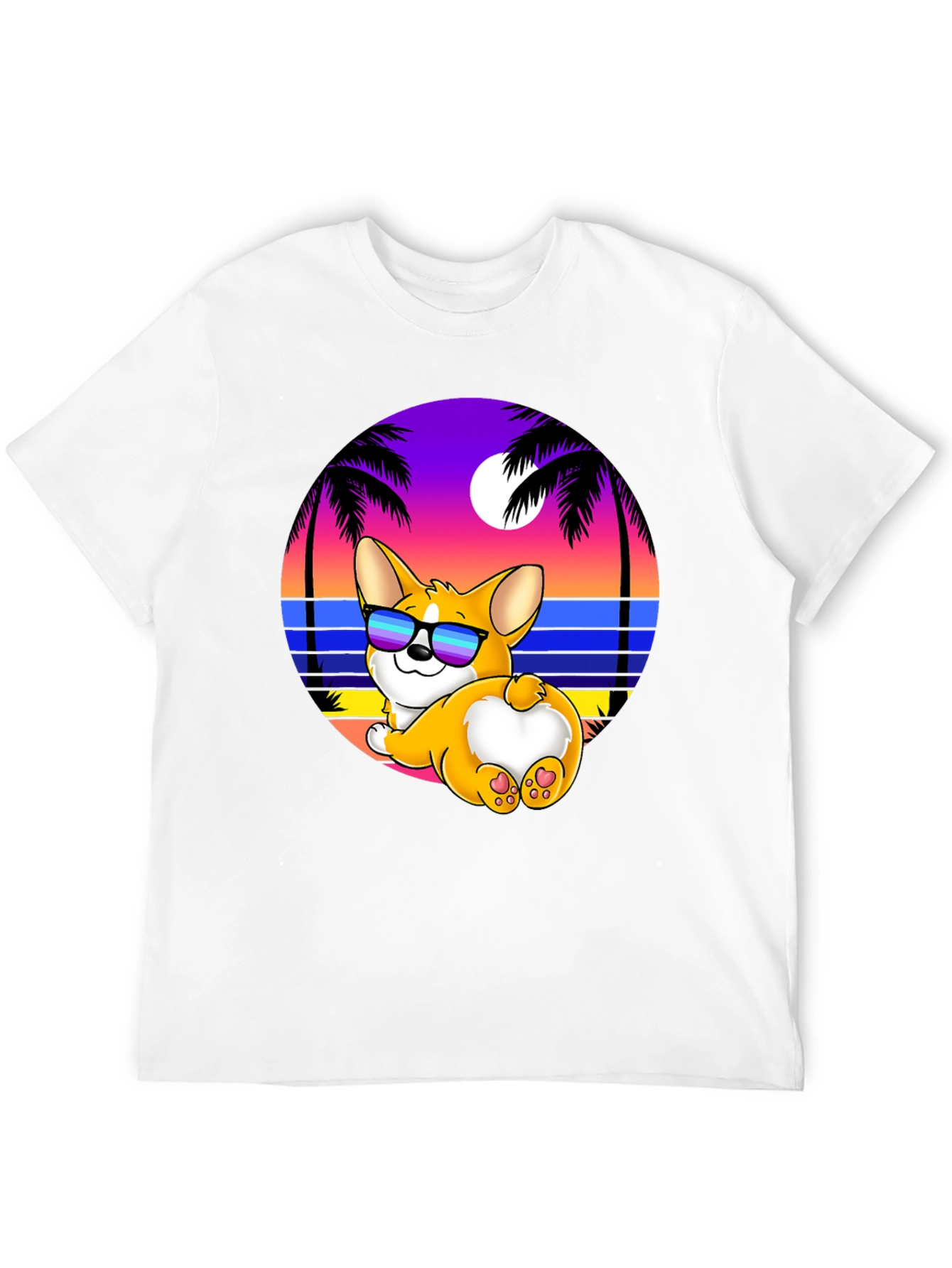 Corgi Beach T-Shirt