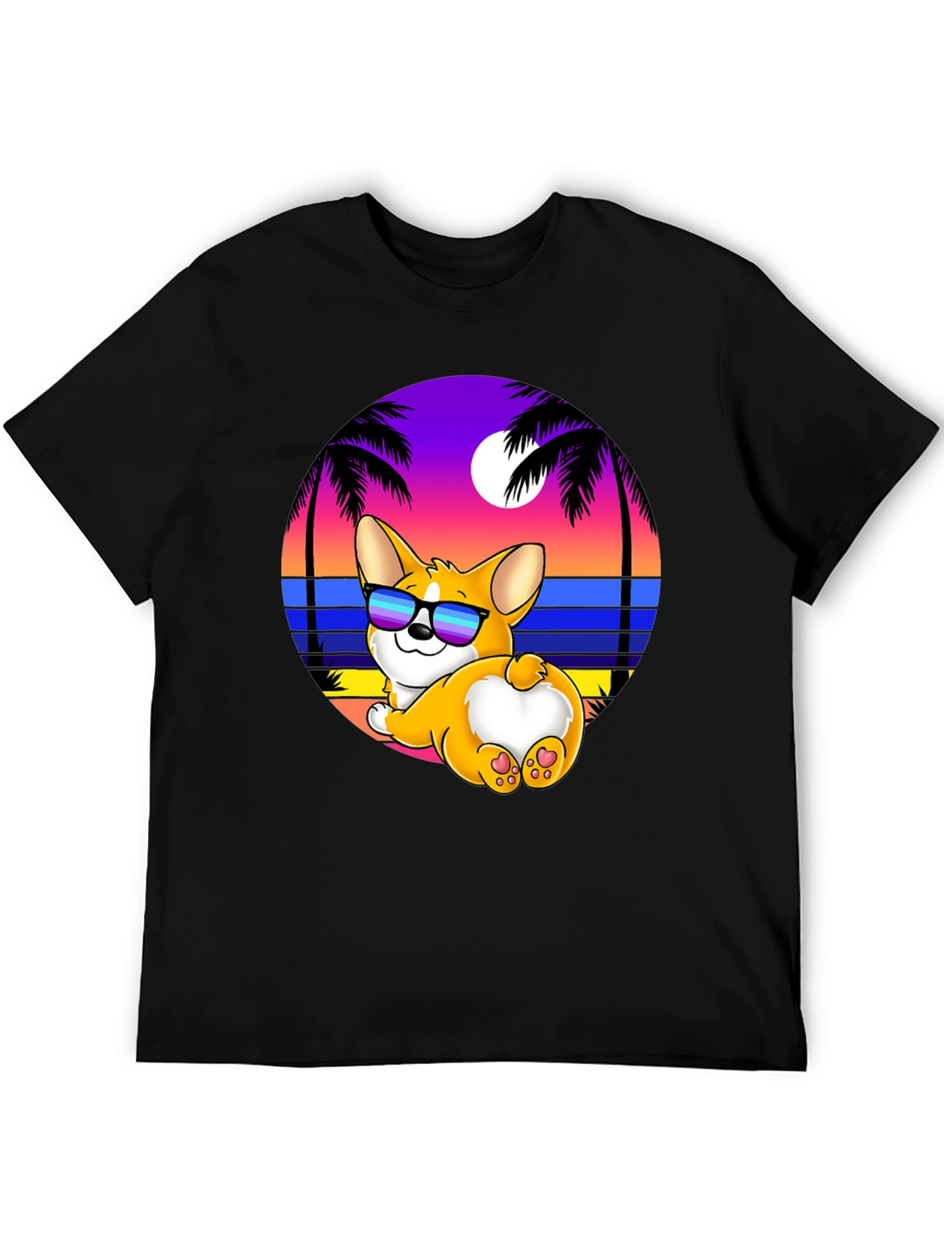 Corgi Beach T-Shirt