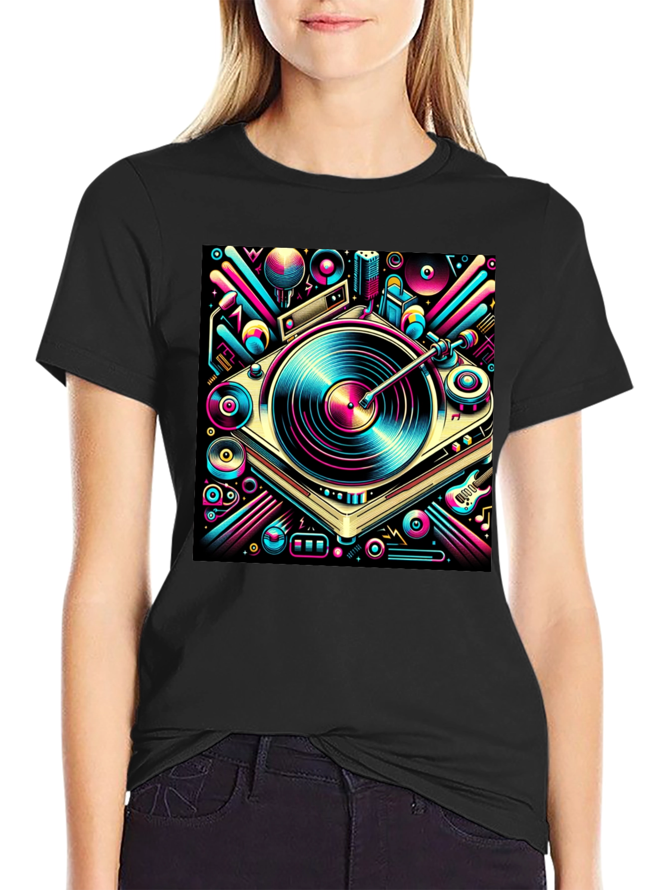 Retro Turntable Graphic Tee