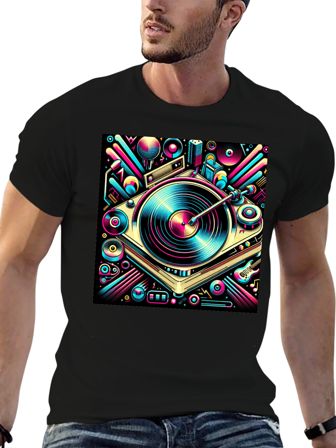 Retro Turntable Graphic Tee