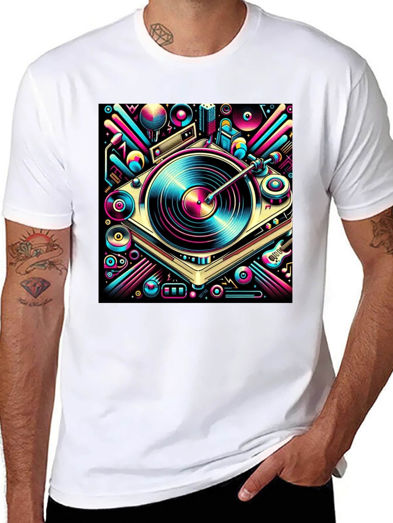 Retro Turntable Graphic Tee