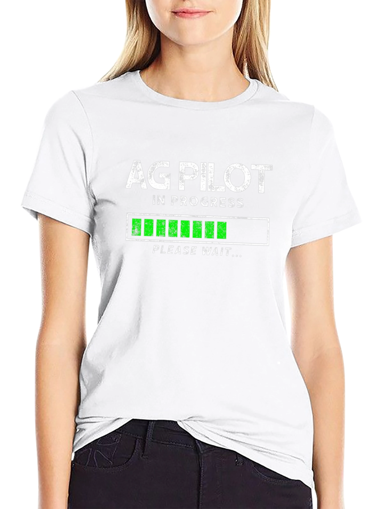 Ag Pilot In Progress Funny Graphic T-Shirt