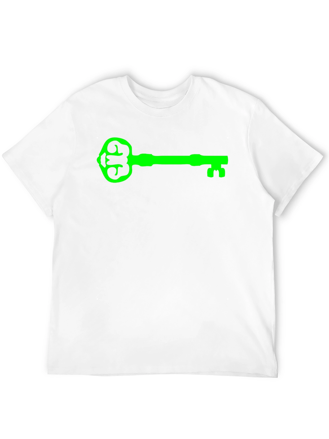 Green Key Graphic Black T-Shirt