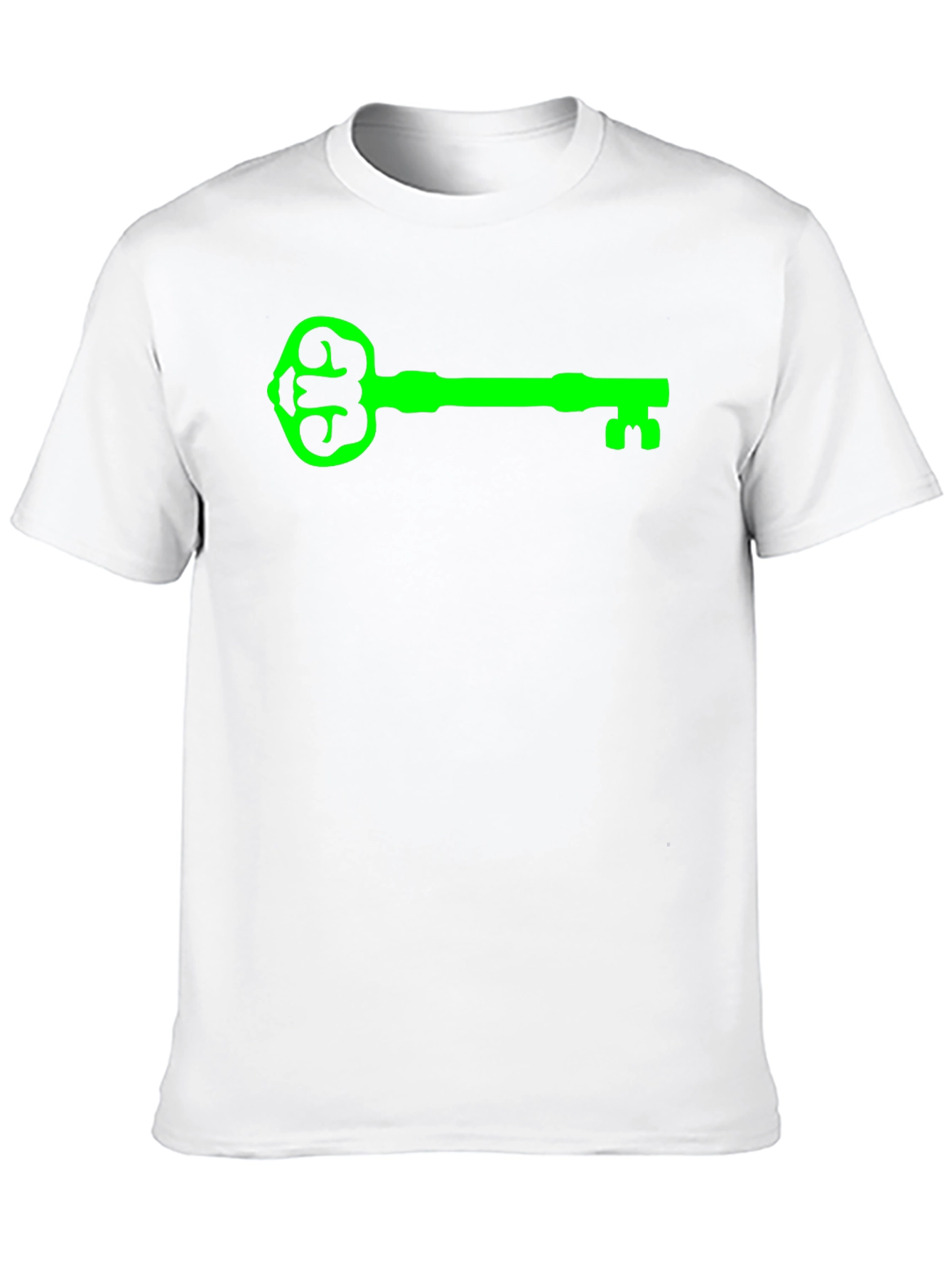 Green Key Graphic Black T-Shirt