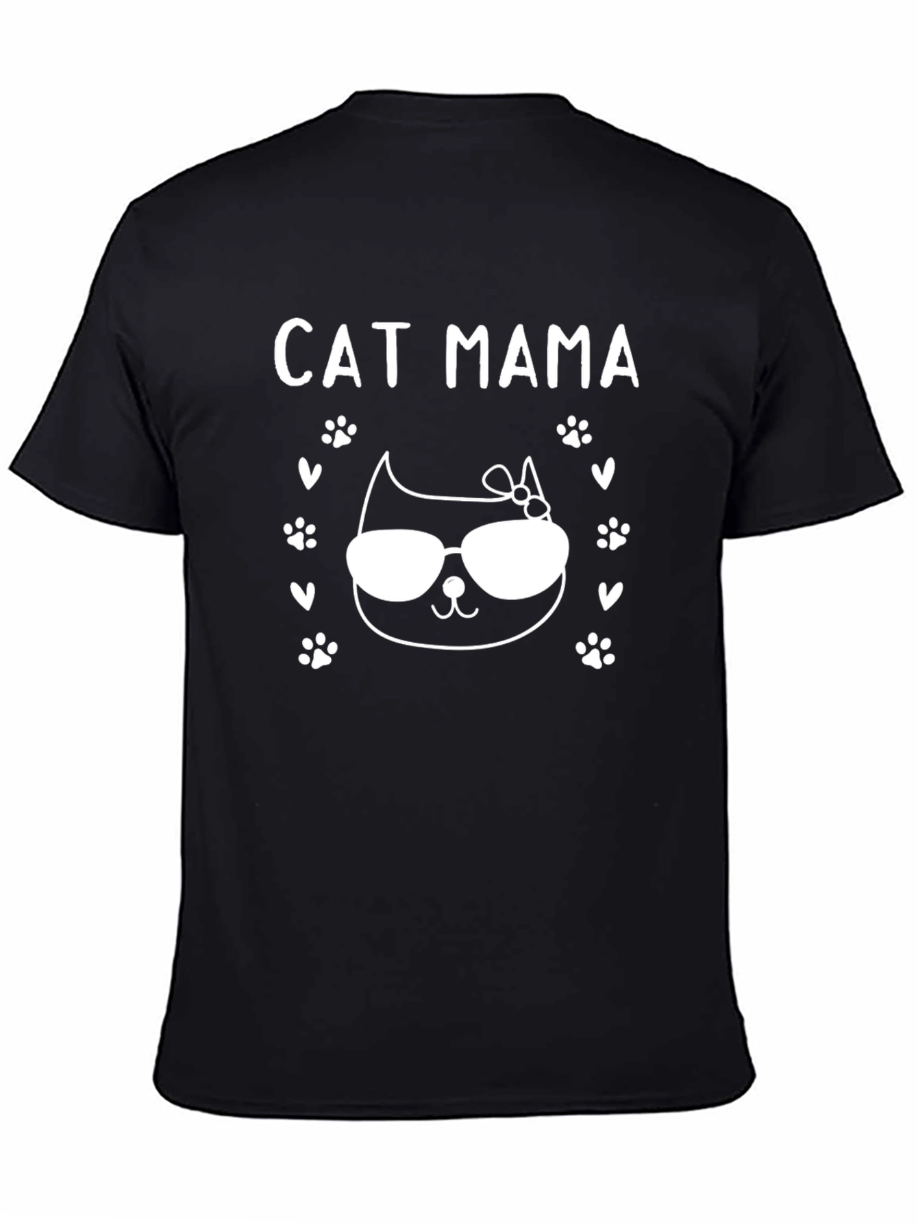 Cat Mama T-Shirt - Black Tee