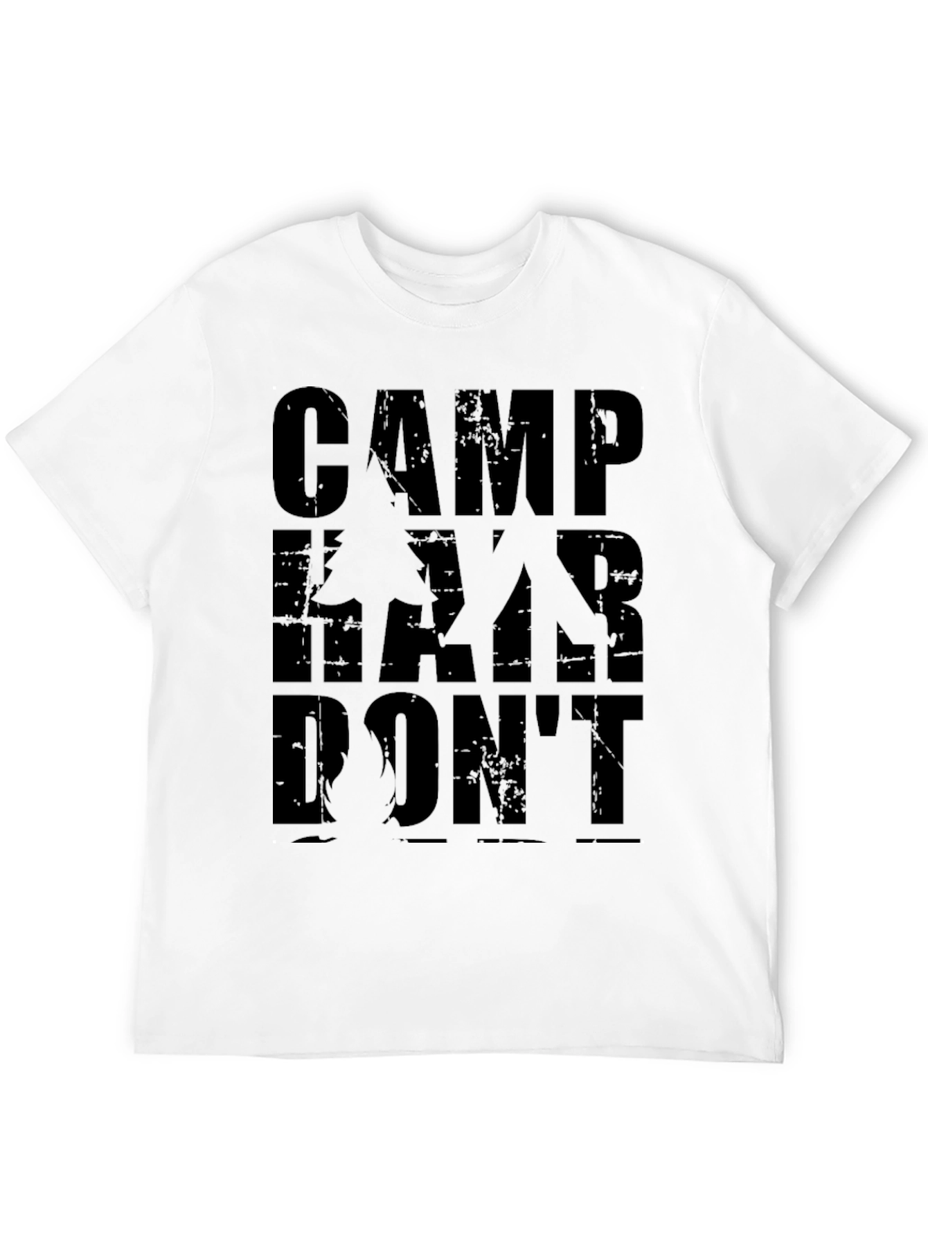 Camp Hair Dont Care Black T-Shirt