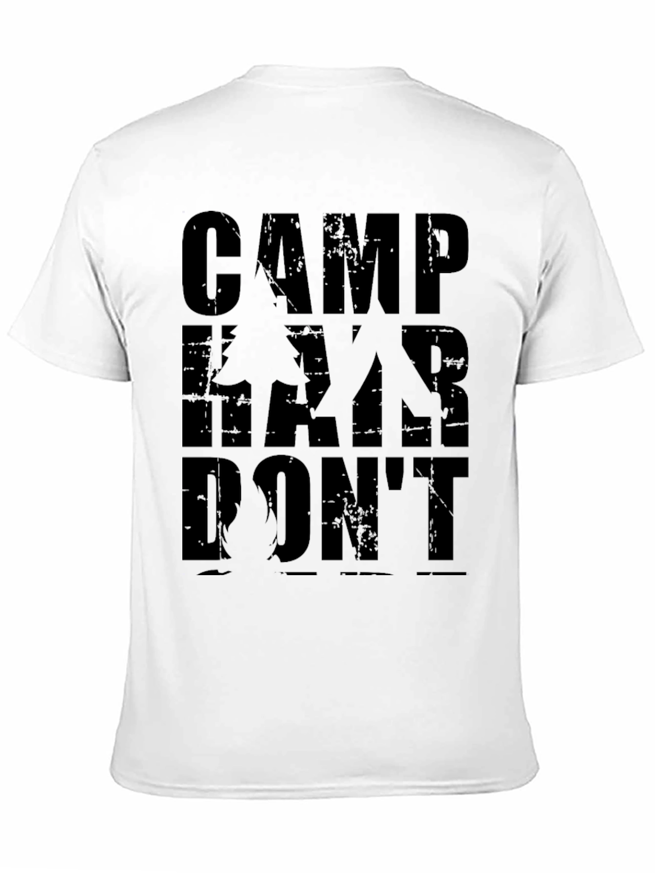 Camp Hair Dont Care Black T-Shirt