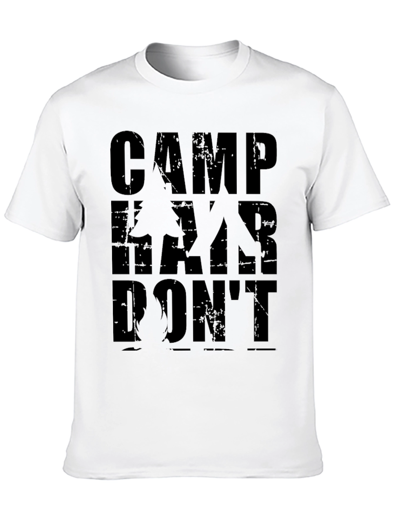 Camp Hair Dont Care Black T-Shirt