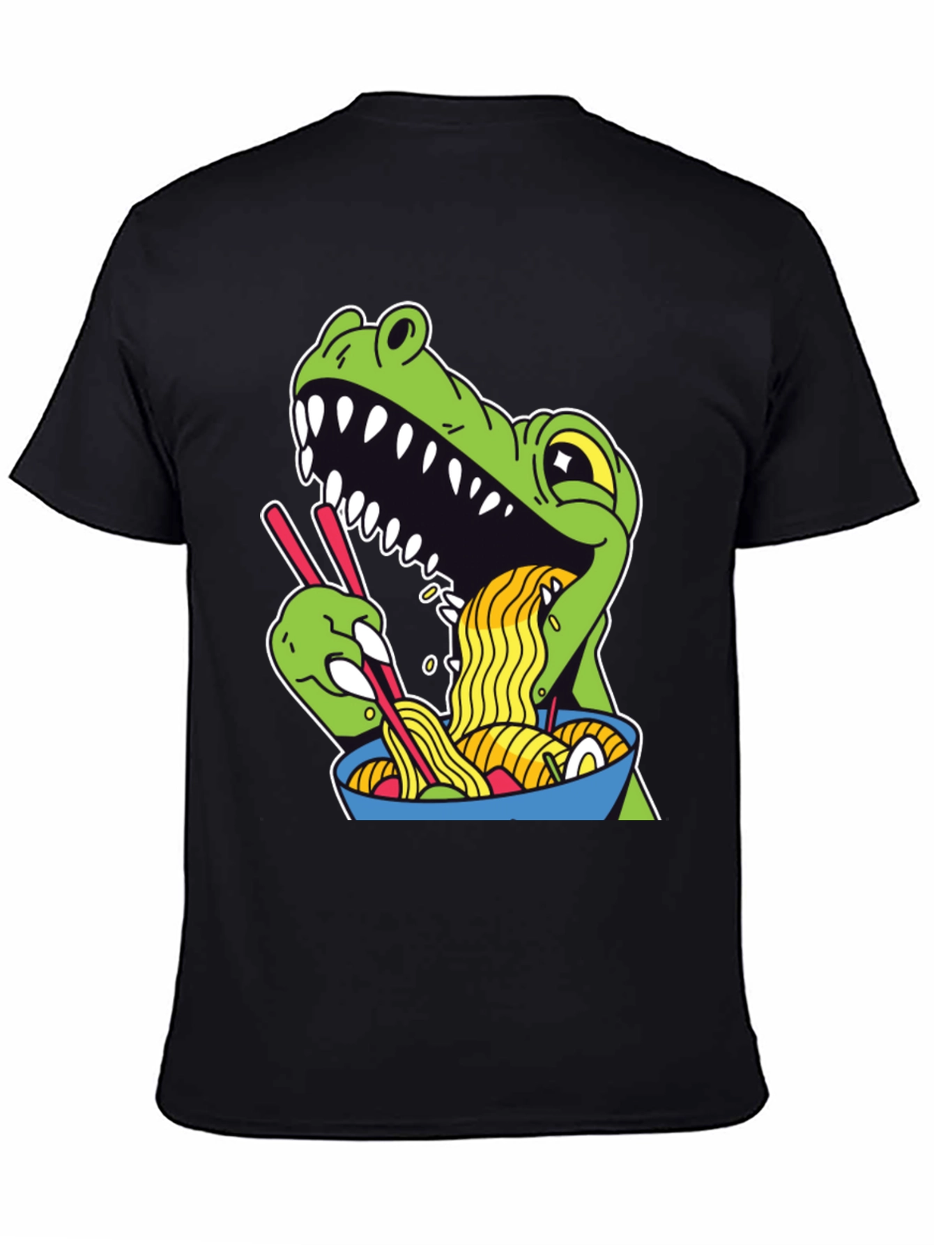 Dino Ramen Graphic Tee - Funny T-Shirt