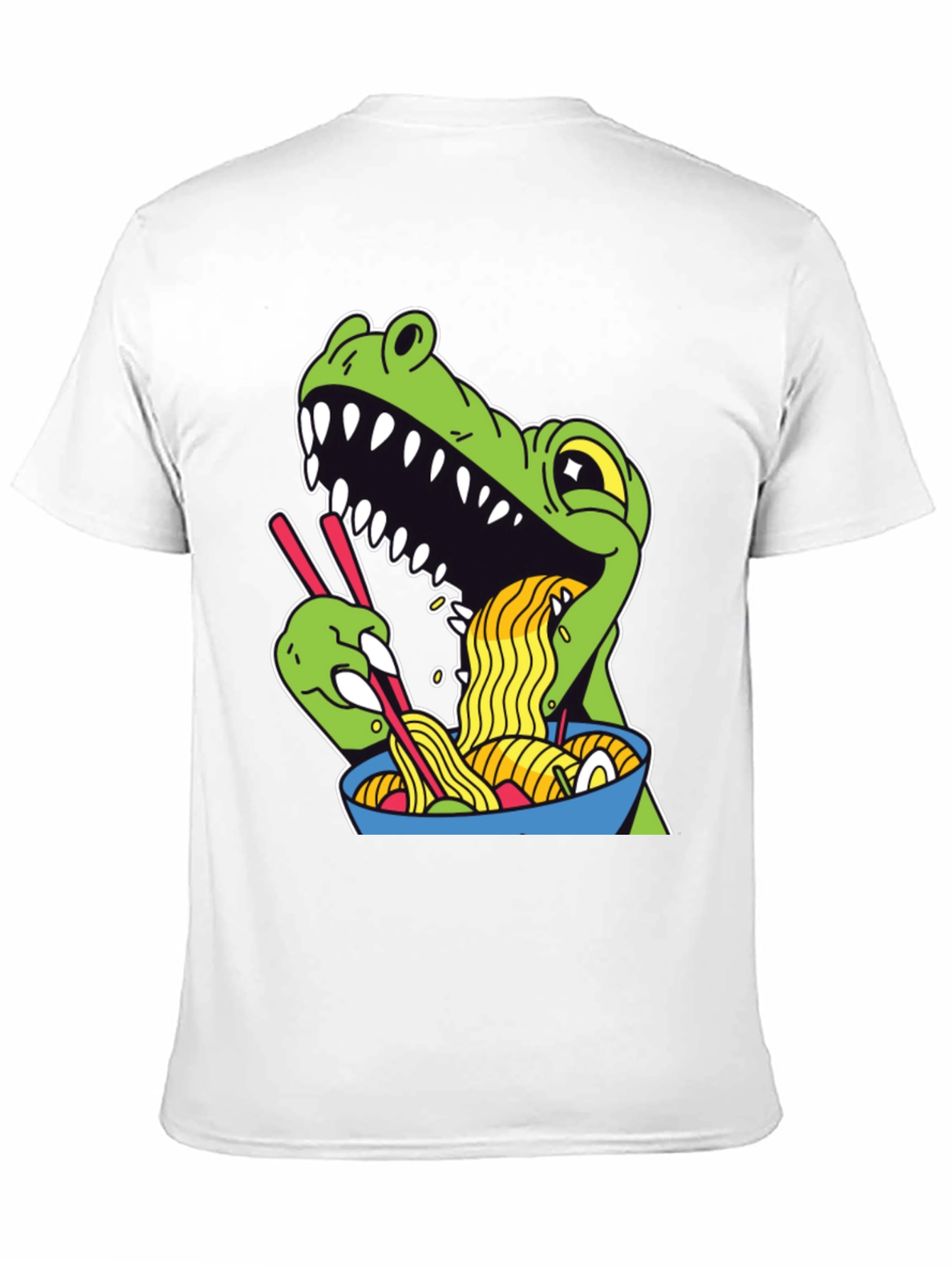 Dino Ramen Graphic Tee - Funny T-Shirt