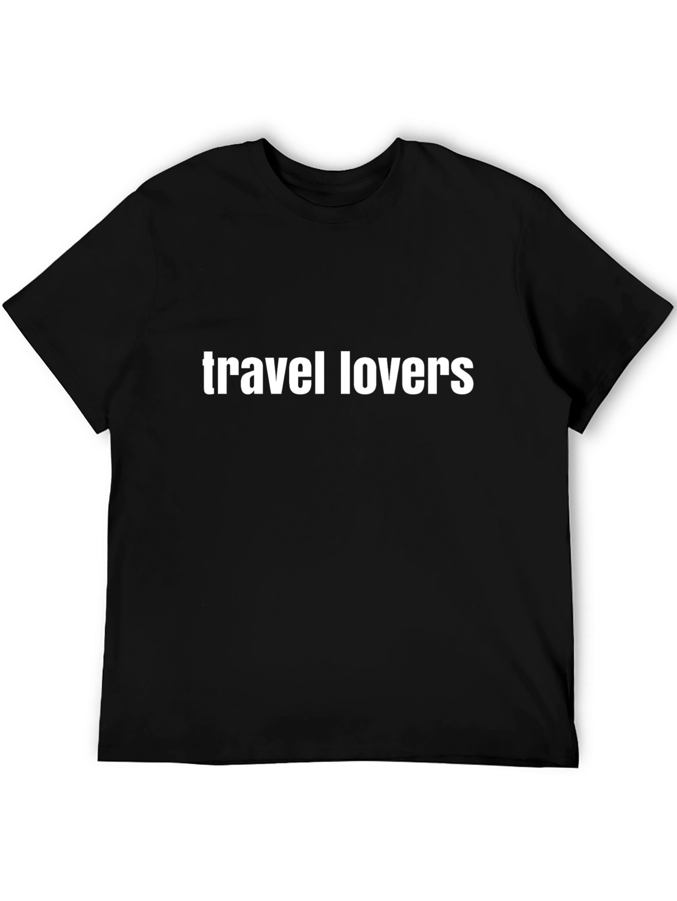 Travel Lovers Black T-Shirt