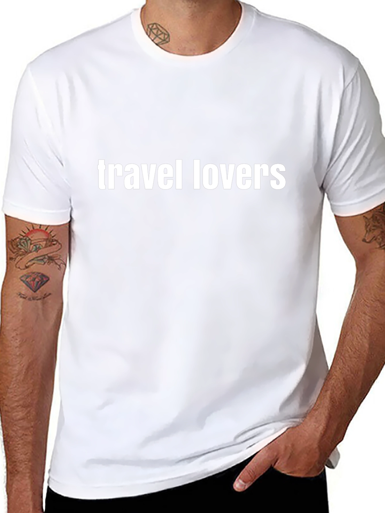 Travel Lovers Black T-Shirt