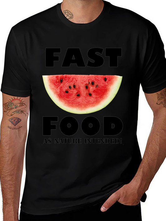 Fast Food Watermelon Graphic T-Shirt