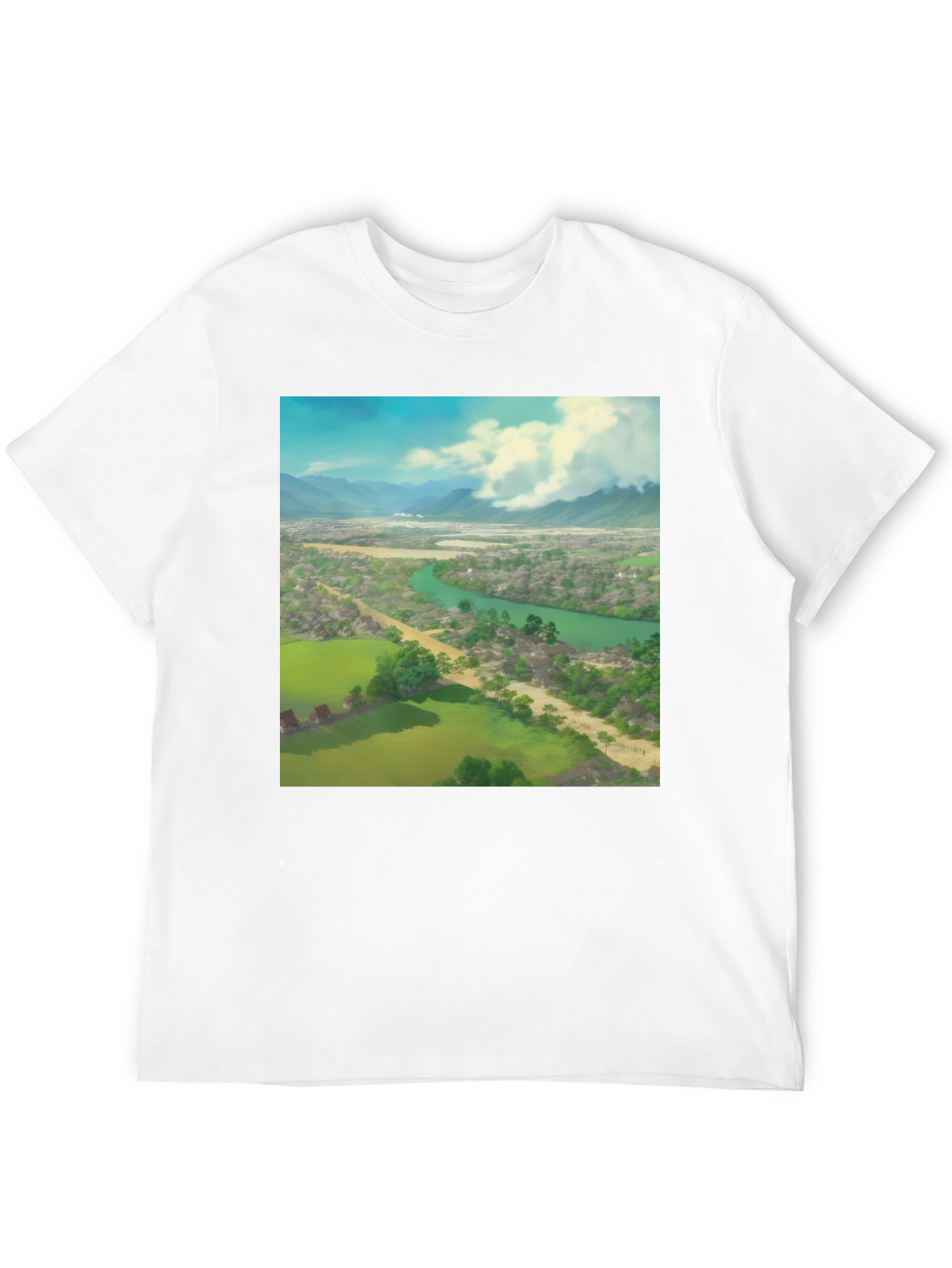 Landscape Graphic Black T-Shirt