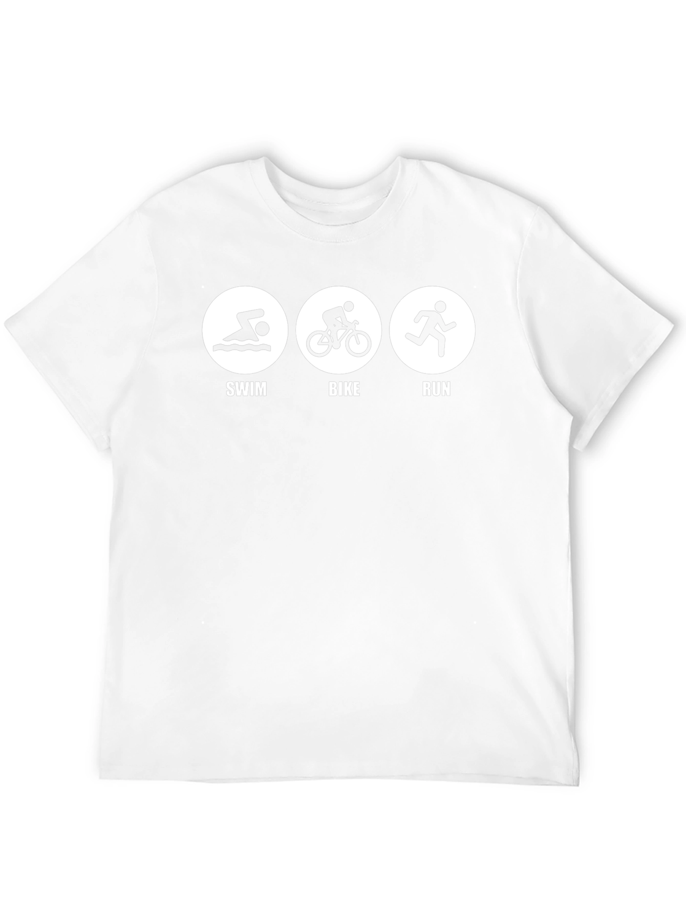Triathlon Black T-Shirt - Swim Bike Run!
