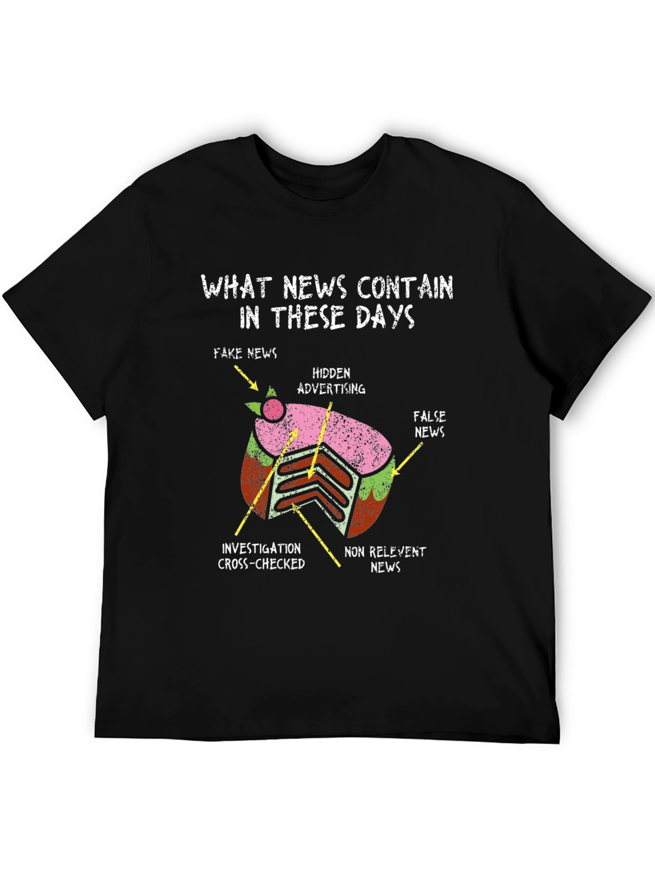 Humorous News Critique T-Shirt