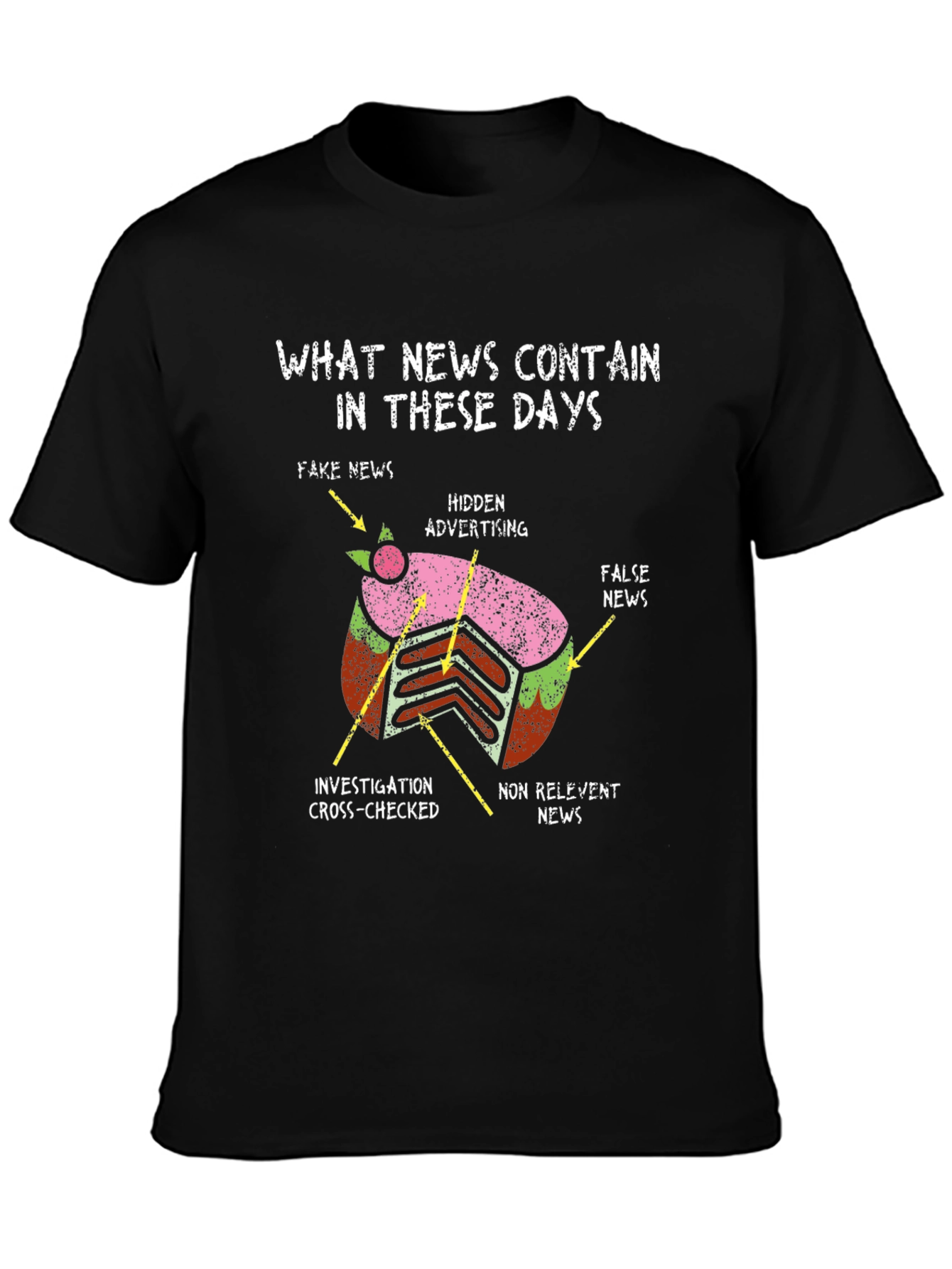Humorous News Critique T-Shirt