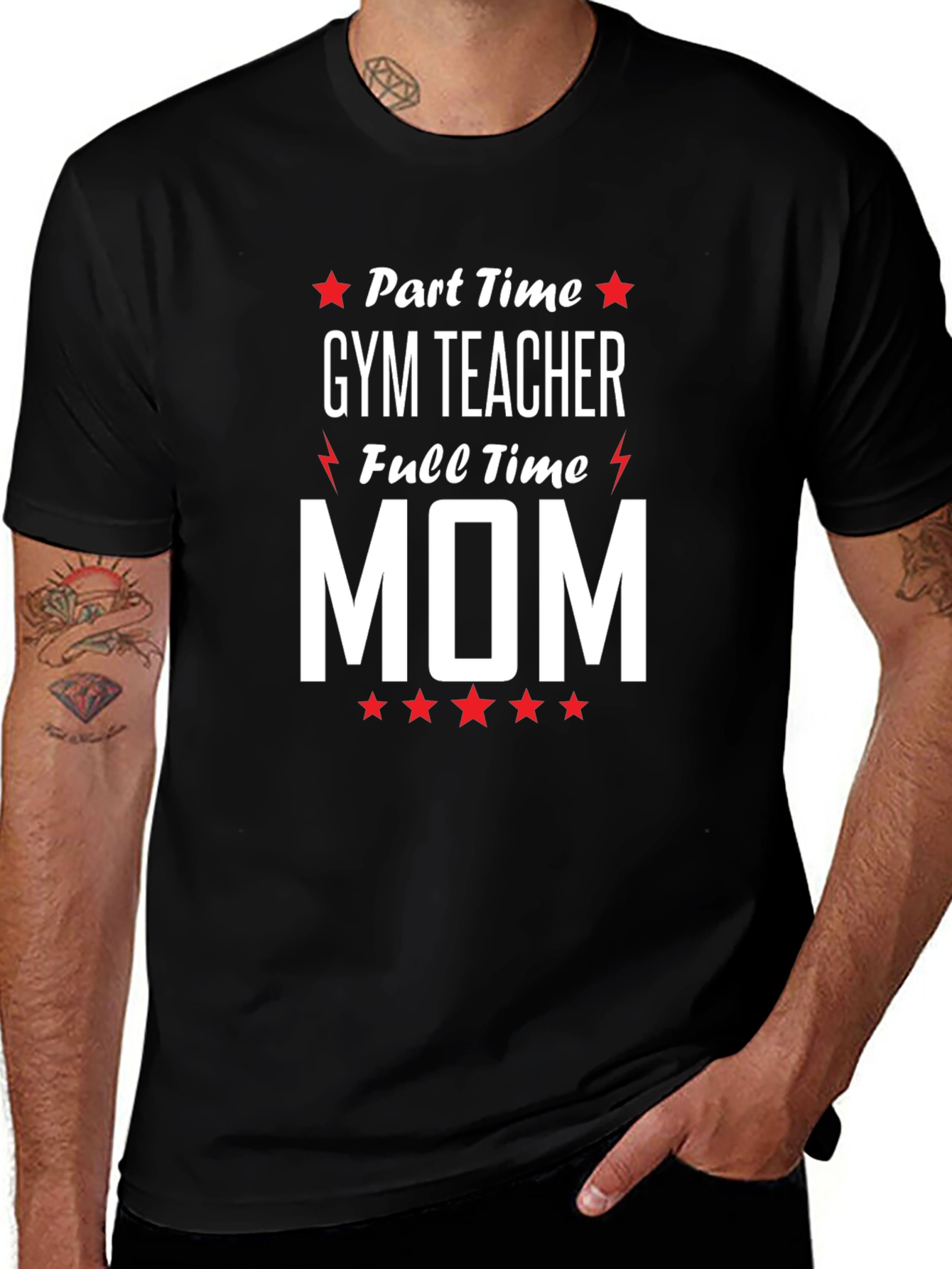 Part-Time Gym Teacher Full-Time Mom Graphic Tee