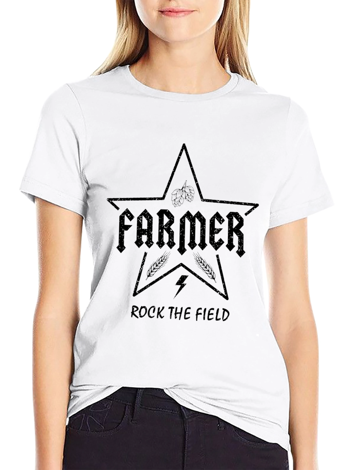 Farmer Rock the Field Graphic T-Shirt