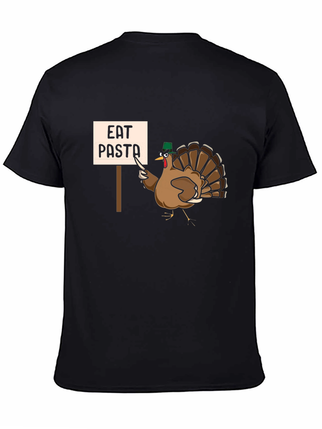 Eat Pasta Turkey T-Shirt - Thanksgiving Humor Tee
