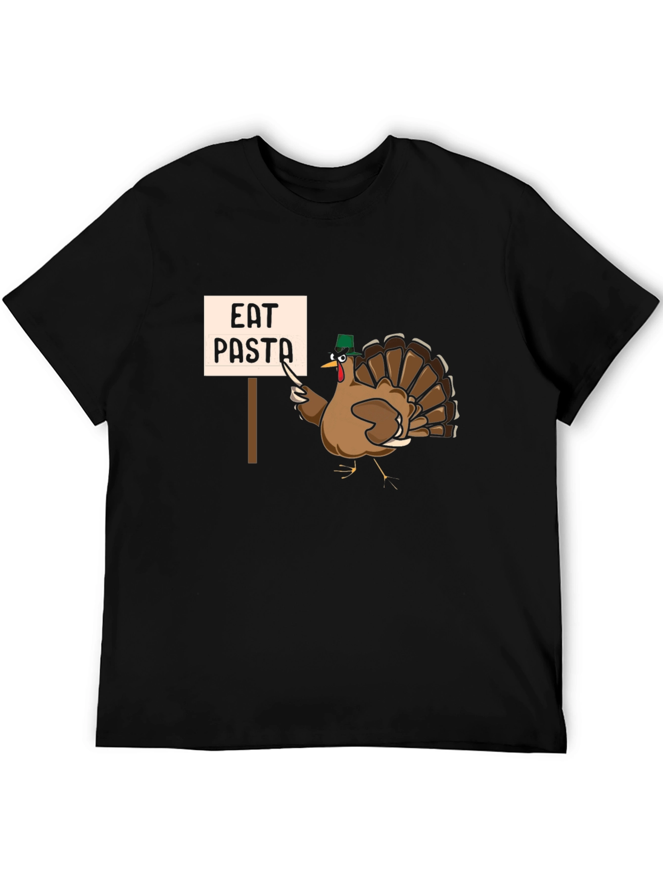 Eat Pasta Turkey T-Shirt - Thanksgiving Humor Tee