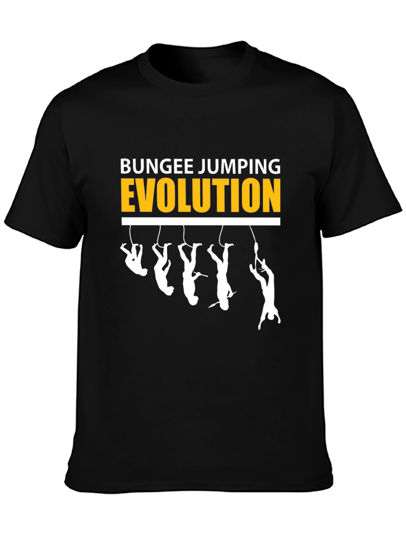 Bungee Jumping Evolution Graphic T-Shirt