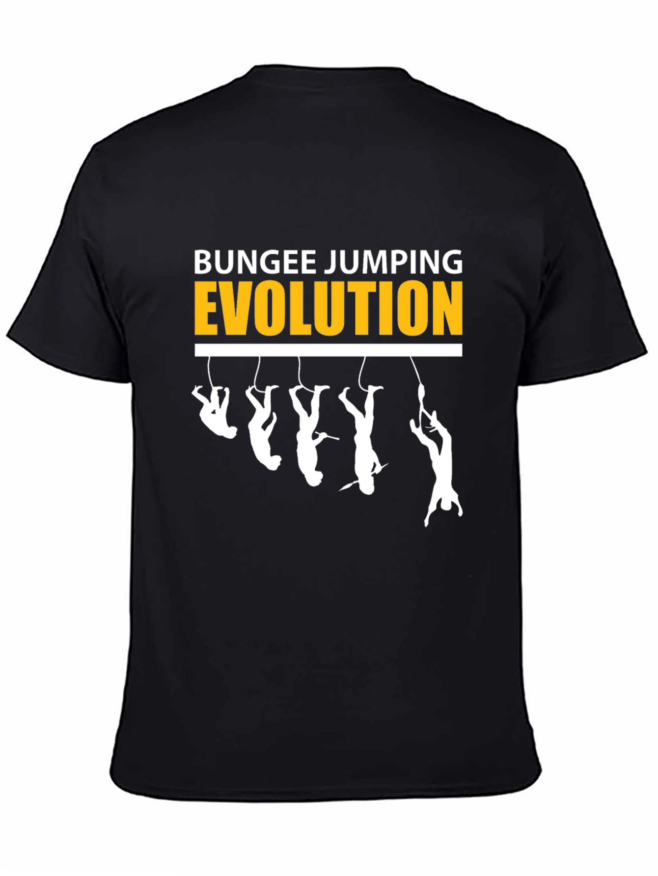 Bungee Jumping Evolution Graphic T-Shirt