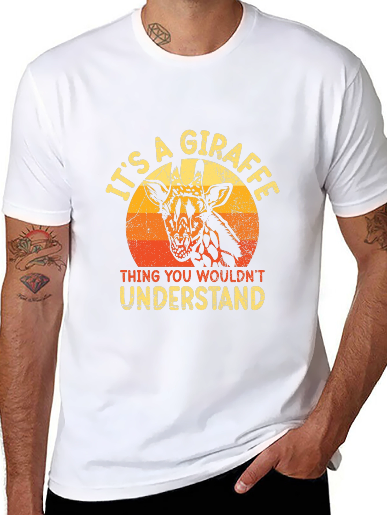Its A Giraffe Thing Mens Graphic T-Shirt
