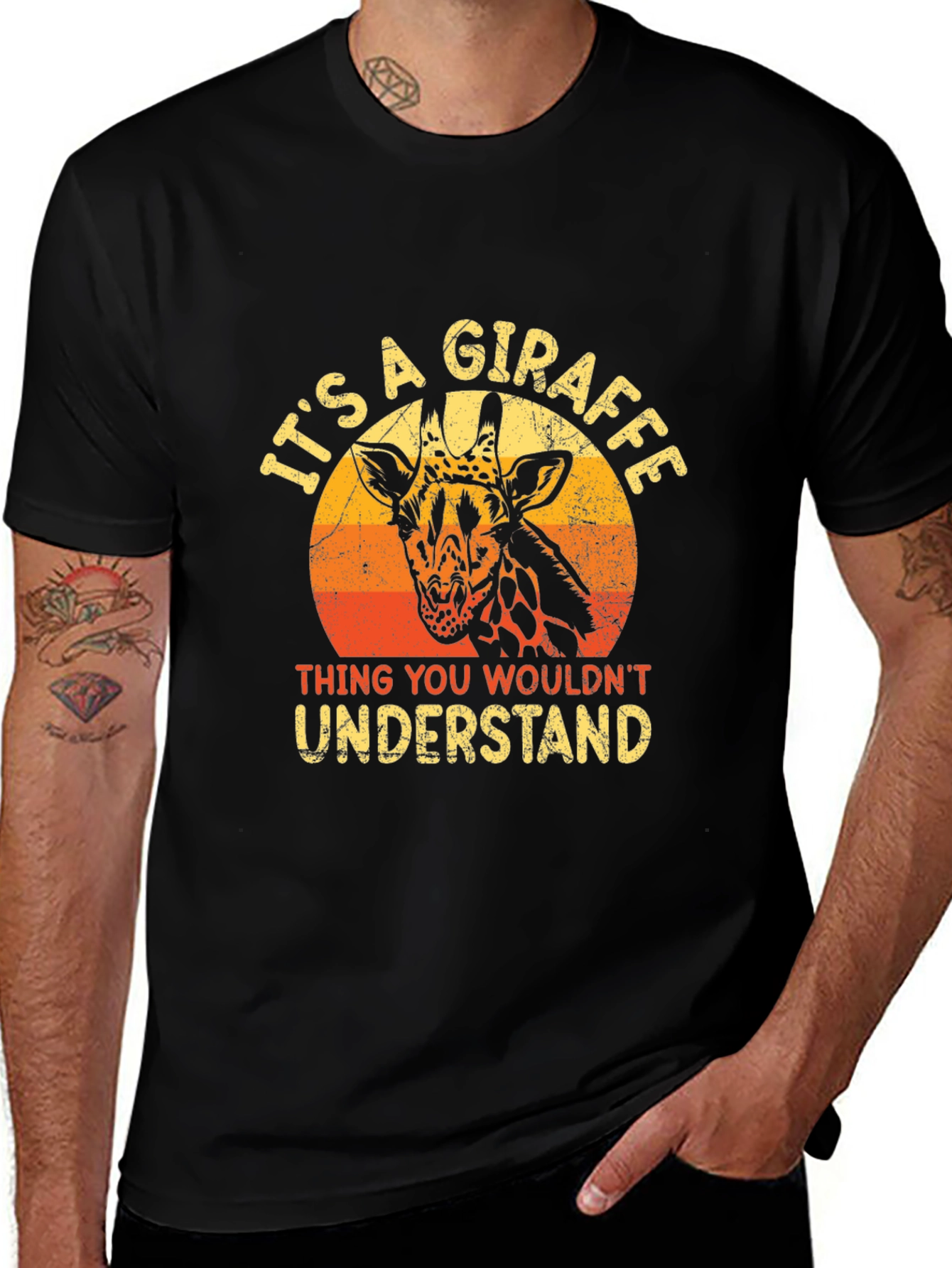 Its A Giraffe Thing Mens Graphic T-Shirt