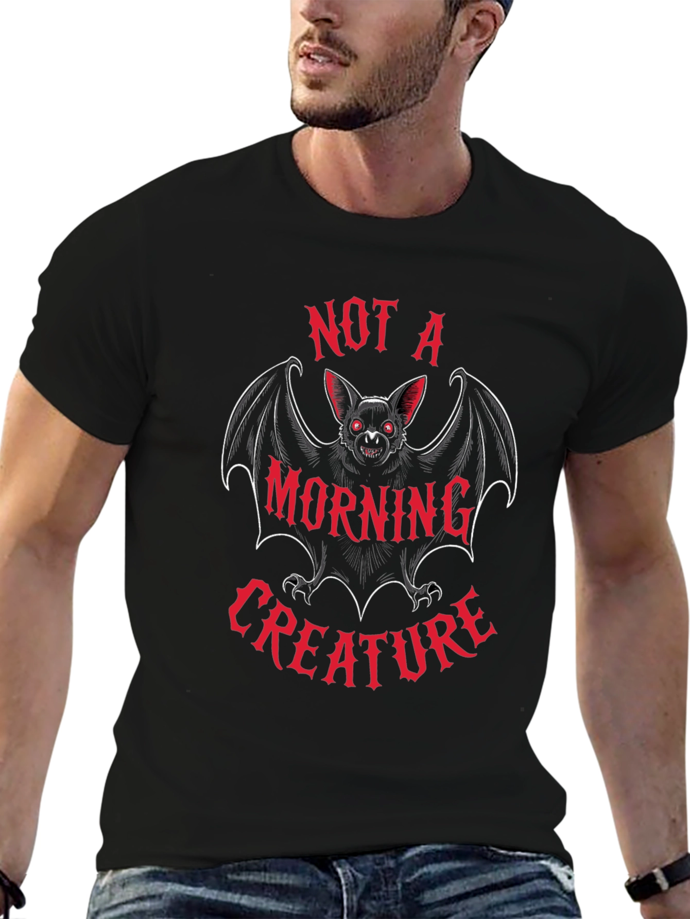 Not A Morning Creature Bat T-Shirt