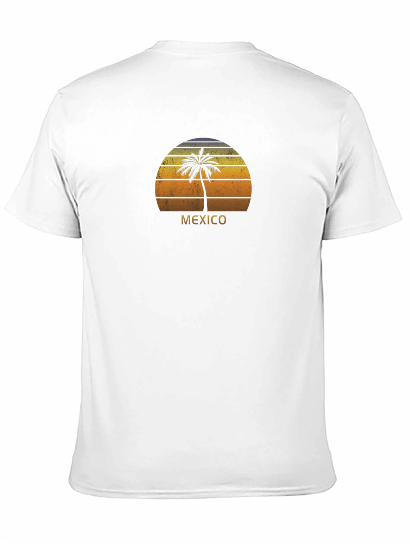 Retro Mexico Palm Tree Sunset T-Shirt