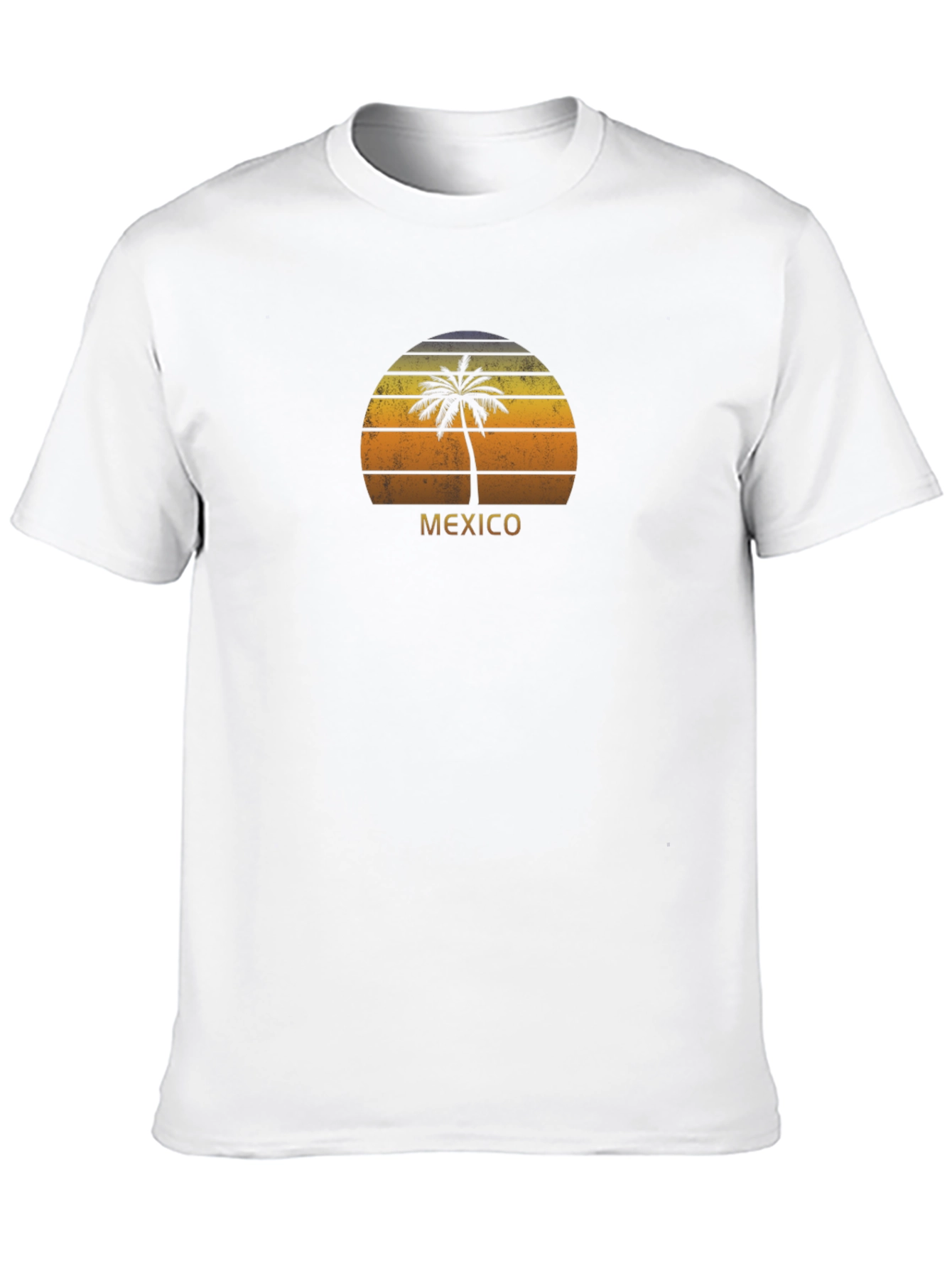 Retro Mexico Palm Tree Sunset T-Shirt