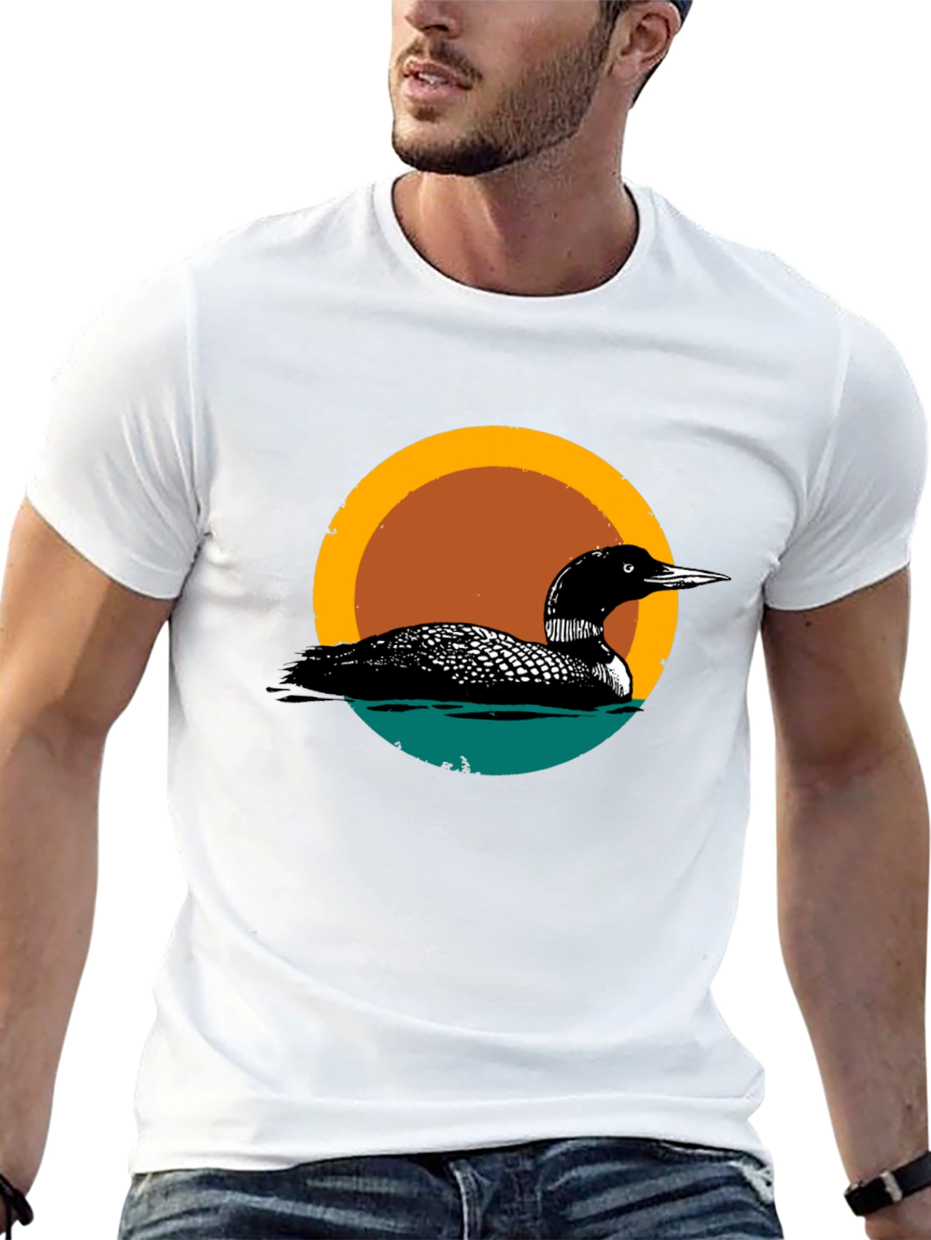 Loon Graphic Tee - Sunset Lake Design