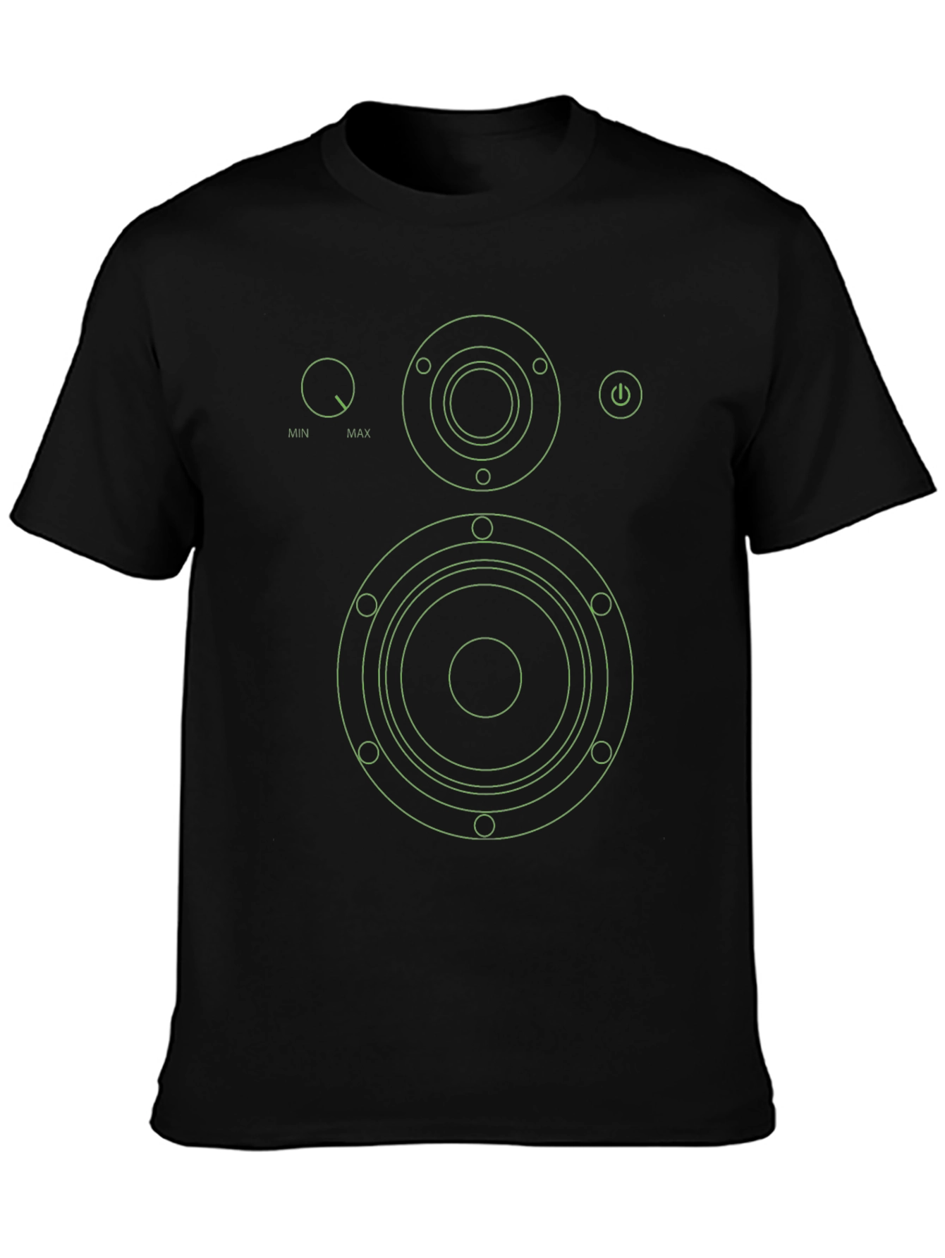 Speaker Graphic Tee - Modern Audio Lover T-Shirt