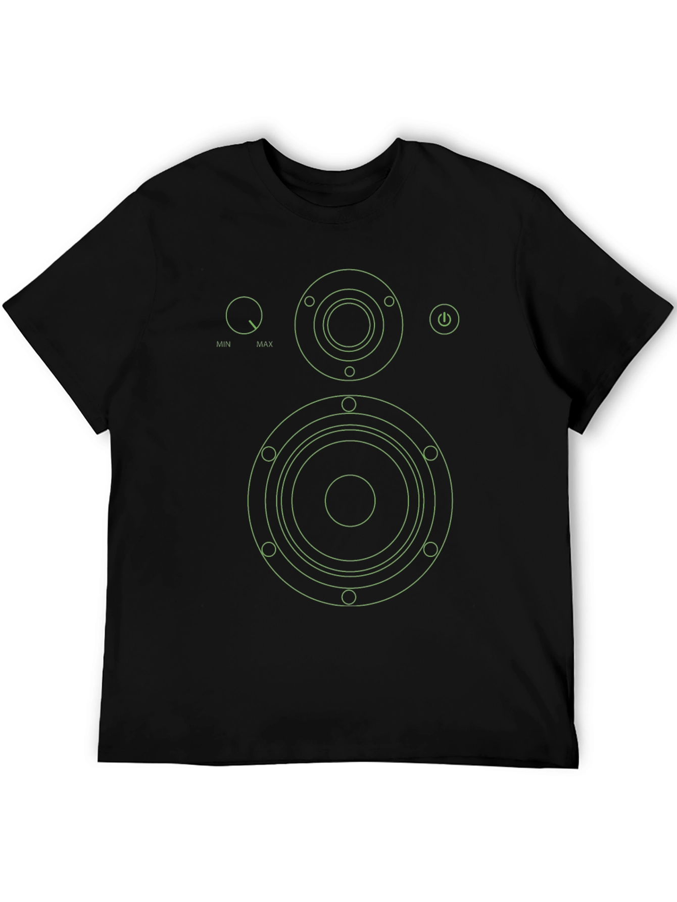 Speaker Graphic Tee - Modern Audio Lover T-Shirt